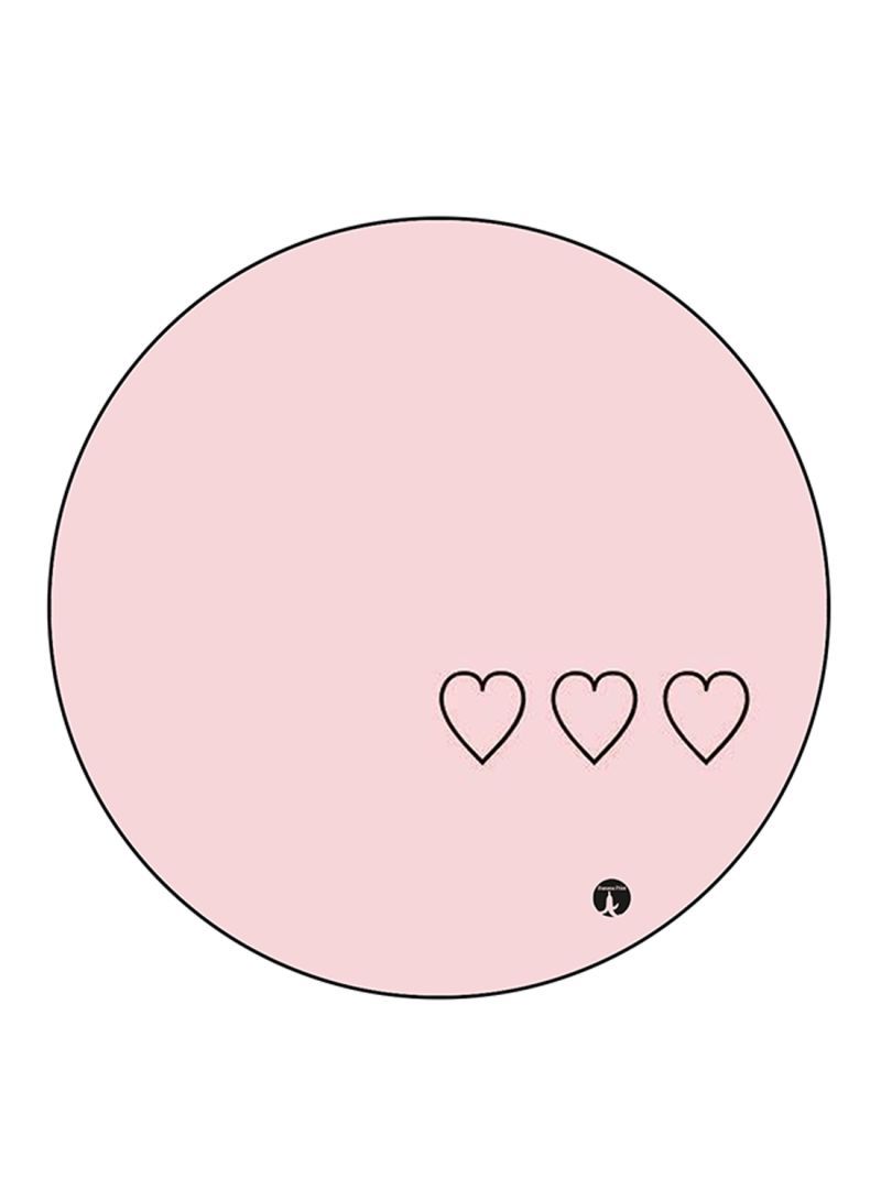 Hearts Printed Mouse Pad Multicolour