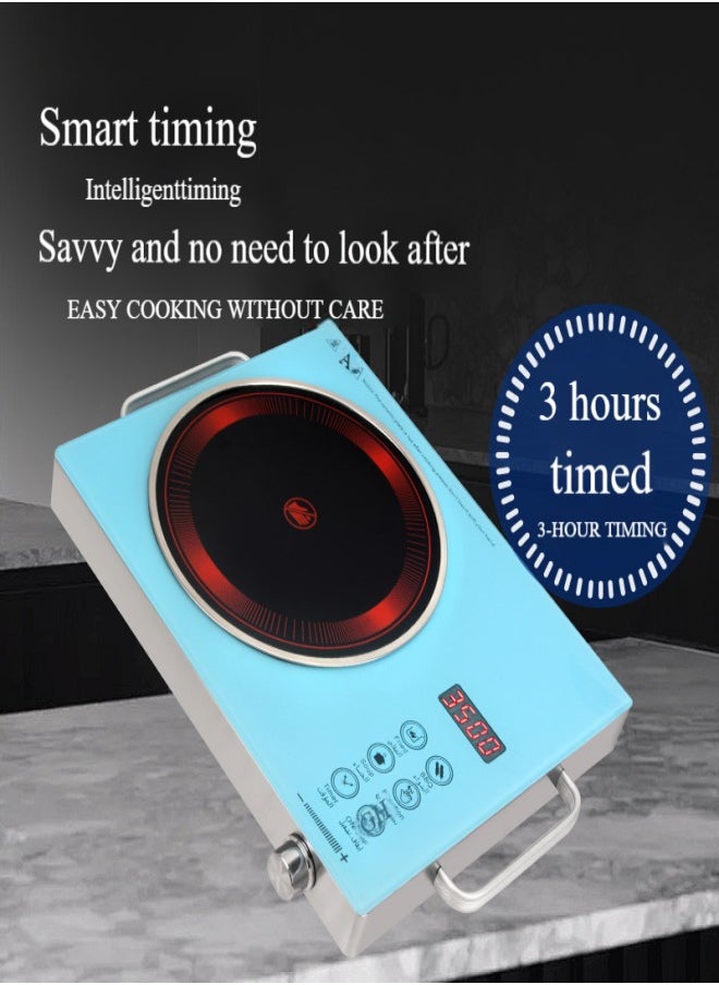 Generic - Induction Cooktop Infrared Induction Cooktop - Touch & Knob Control, Black Crystal Plate, Multi-Gear Temperature Regulation, 3 Hour Timing, Multiple Temperature Levels, Compatible with All Cookware & Overheat Protection 3500W Power - Arabic & English - Image 1
