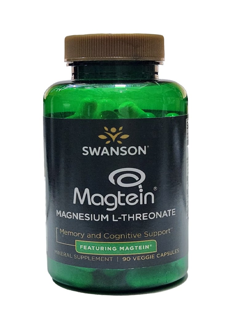 SWANSON ماغتين مغنيسيوم L-ثريونيت 90 كبسولة نباتية - Image 1