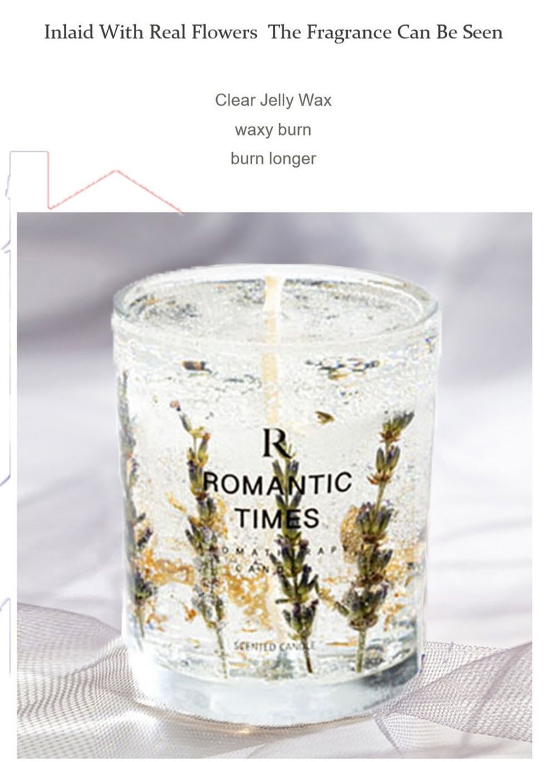ROMANTIC TIMES - Real Flower Jelly Scented Candle - Image 1