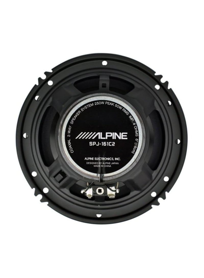 ألبين مكبرات صوت سيارة Alpine SPJ-161C2 محورية ثنائية الاتجاه مقاس 6 بوصات - طاقة ذروة 250 واط / طاقة RMS 50 واط - Image 2