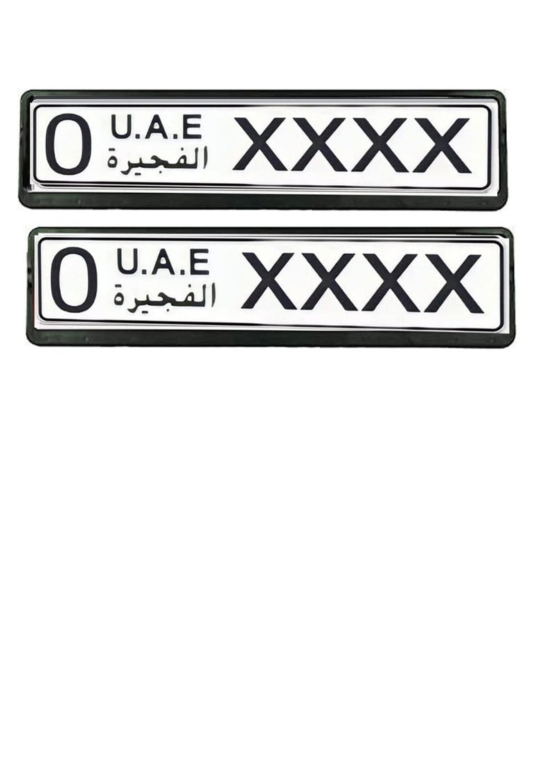 California formula-T - CAR NUMBER PLATE HOLDER FRONT & REAR PLATE SET - Image 1