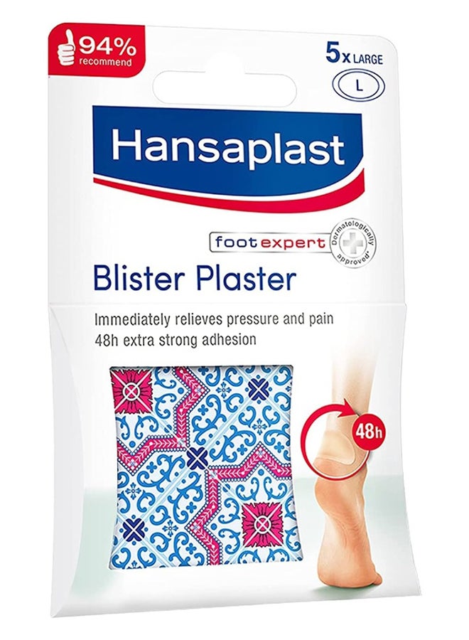 Hansaplast Blister Plaster Relieve Pressure and Pain 5 Plaster Large  - Image 1