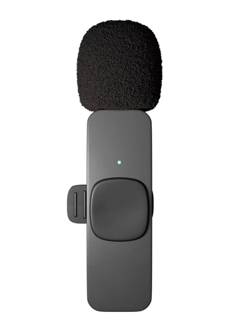 K8 Wireless Microphone, Digital Mini Portable Recording Clip Mic with Receiver for All  iPhone Type-C and Mobile Phones Camera Laptop for Vlogging YouTube Online Class, Zoom Call - Image 4