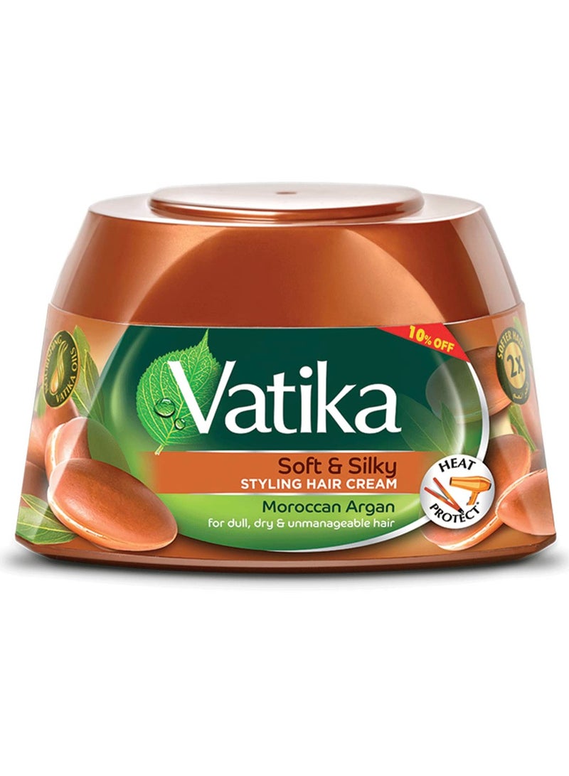 كريم تصفيف الشعر فاتيكا ناتشورالز بزيت الأرغان المغربي (65 مل) + خصم 10% | يُعزز نعومة الشعر وملمسه الحريري | يحمي من الحرارة | يُساعد على تصفيف الشعر الباهت والجاف وصعب التسريح