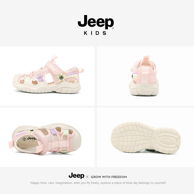 Jeep Girls' Sandals Closed-Toe Lightweight Beach Shoes Boys' Shoes Toddler Children'S Baby Shoes Non-Slip - Image 4