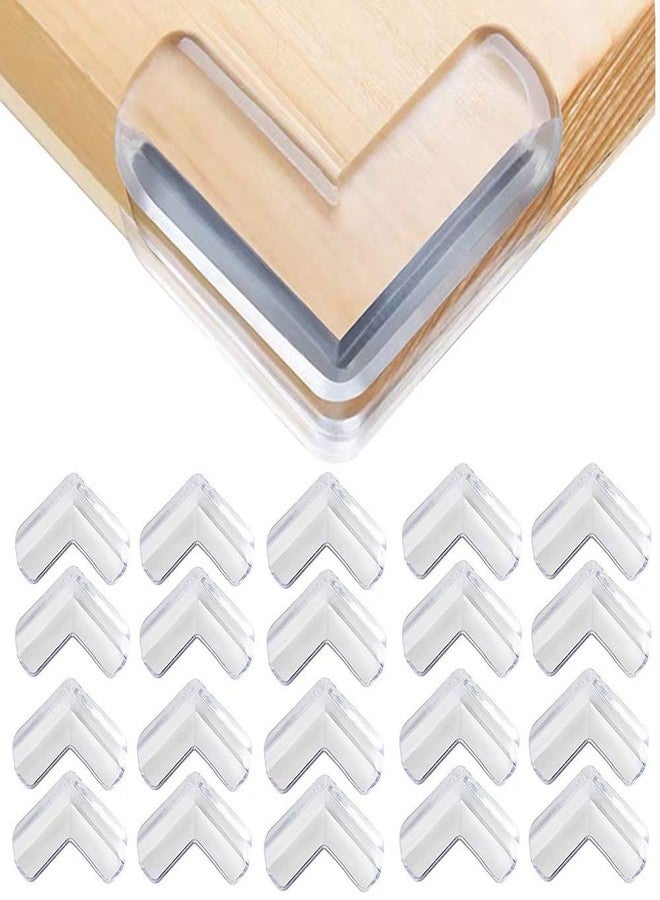 XBEY 12 Pack Soft Corner Protector Baby Proofing Edge and Corner Guards I Pre-Taped Corner Protectors I Child Safety Edge Guards I Soft Rubber Foam Furniture Corner Bumper Guards (16, Transparent) - Image 1
