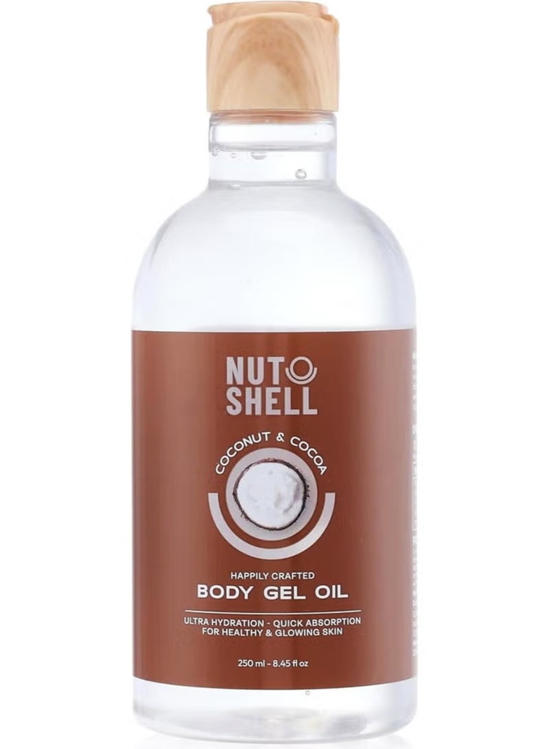 Nutshell Coconut & Cocoa Body Gel Oil -250 Ml