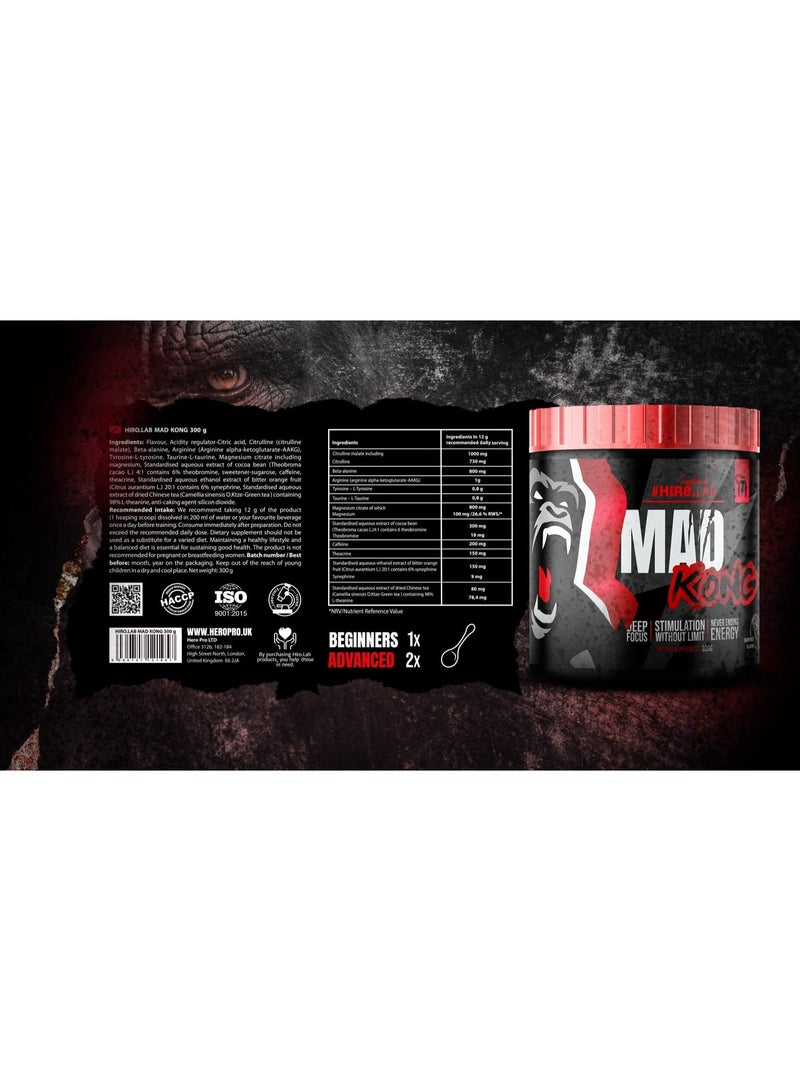 Hiro.Lab MAD KONG 300g Grapefruit Pre-Workout - Image 2