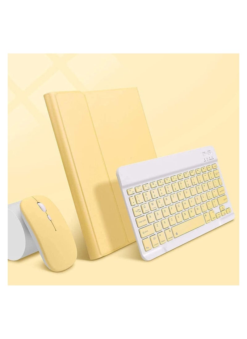 Arabic and English Keyboard Case for iPad 10th Generation(2022,10.9 Inch)/ iPad 11th Generation(2025,11 inch), Detachable Wireless Keyboard Pencil Holder Slim Leather Smart Cover with Mouse  - Image 3