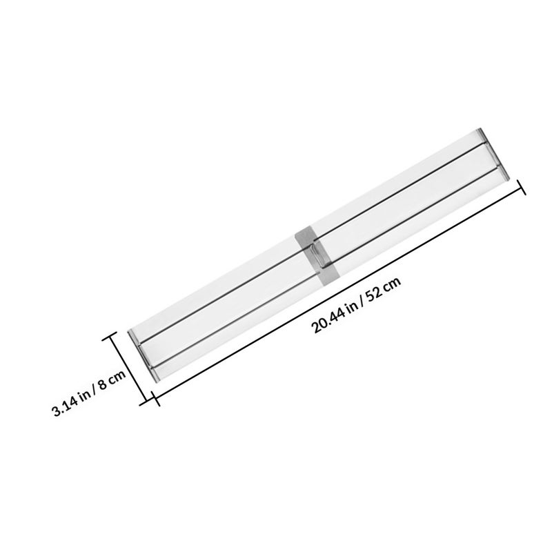 1pc Drawer Sorting Divider Drawer Storage Flexible Divider Board for Home (Transparent) - Image 2