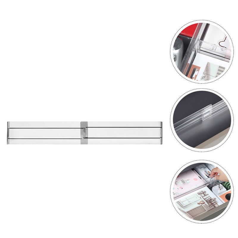 1pc Drawer Sorting Divider Drawer Storage Flexible Divider Board for Home (Transparent) - Image 4