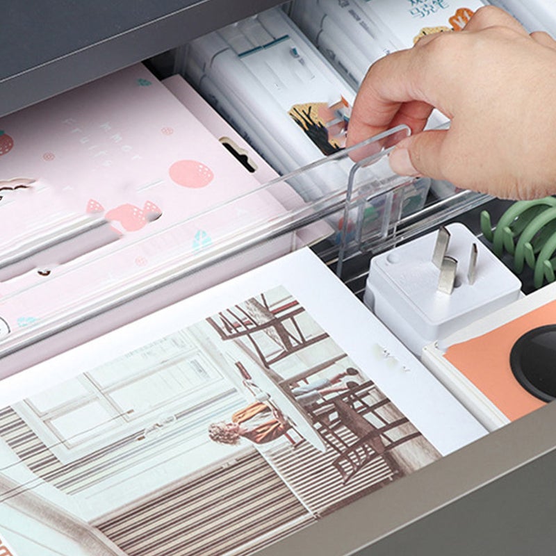 1pc Drawer Sorting Divider Drawer Storage Flexible Divider Board for Home (Transparent) - Image 3