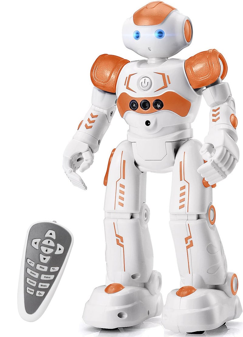 KingsDragon RC Robot Toys for Kids Gesture Sensing Programmable Remote Control Smart Robot for Age 3 4 5 6 7 8 Year Old Boys Girls Birthday Gift PresentOrange - Image 3