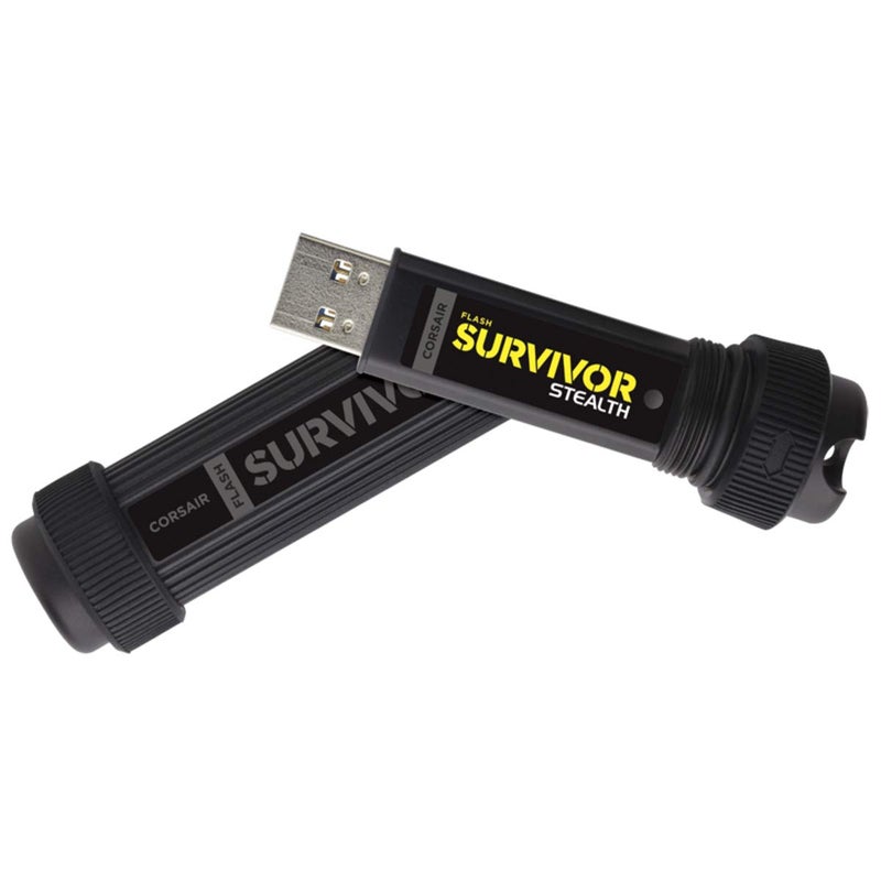 Corsair Flash Survivor Stealth 64GB USB 3.0 Flash Drive, Black (CMFSS3B-64GB) - Image 5