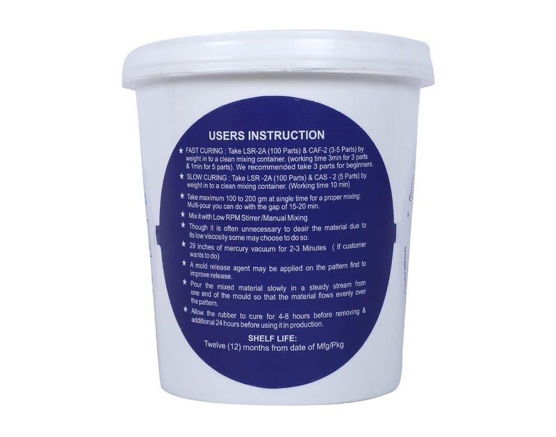 Generic RANA POLYMERS SILOCZEST LSR220 Liquid Silicone Rubber for Soap Candle Mold Making Applications LSR 220 SLOW1KG White  - Image 2