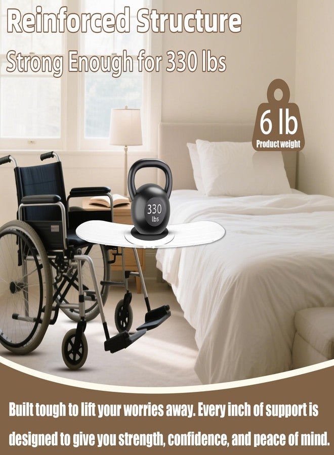 Sienson Slide Transfer Board with 360° Rotating Turntable,Sliding Board from Wheelchair to Bed/Car,360°Disc Make Transfers Easier,Heavy-Duty Sliding Board for Patient Senior, Reach More, Move Easier - Image 4
