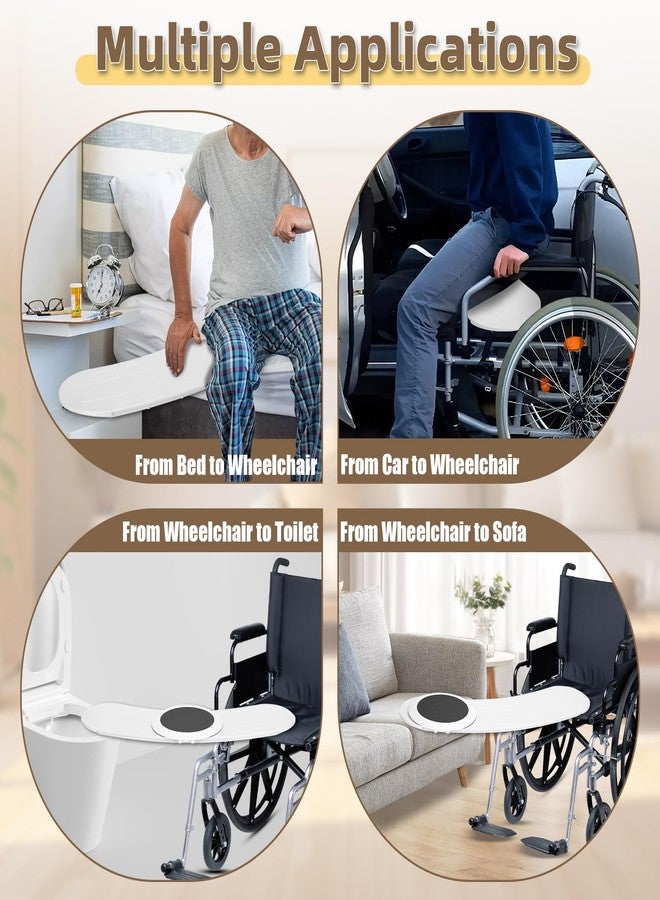 Sienson Slide Transfer Board with 360° Rotating Turntable,Sliding Board from Wheelchair to Bed/Car,360°Disc Make Transfers Easier,Heavy-Duty Sliding Board for Patient Senior, Reach More, Move Easier - Image 5