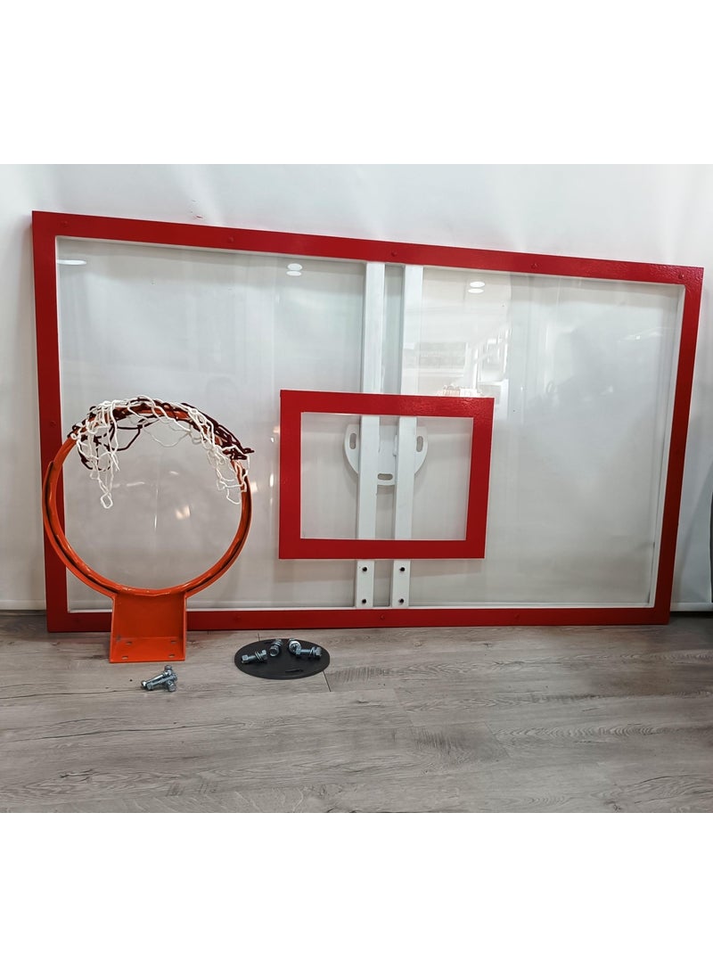 adelinspor - Basketball Backboard Set 105*180 12 mm Acrylic Glass Fixed - Image 1