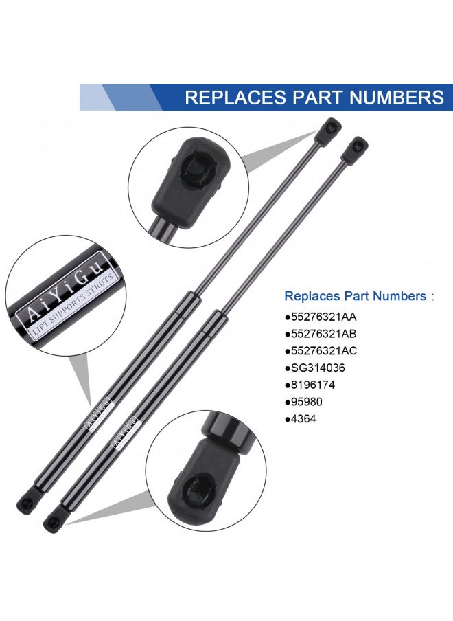AiYiGu Front Hood Struts Shocks Lift Supports Gas Spring Compatible with 2002 2003 2004 2005 2006 2007 2008 2009 2010 Dodge Ram 1500/2500/3500/4500/5500 Pack of 2 PCS Replaces 55276321AA SG314036 4364  - Image 2