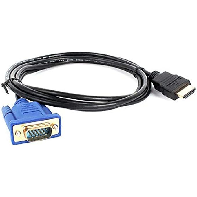rayihni HDMI TO VGA ACTIVE VIDEO ADAPTER CABLE 1080P HDMI DIGITAL TO VGA ANALOG CONVERTER CABLE1.65M - Image 3