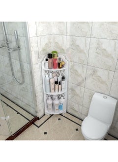 LINGWEI Bathroom Corner Stand Storage Organizer Shelf Display Stand Sink Organizer For Bathroom 3 Tier Bathroom Corner Shelf Match Any Room To Organizing  - Image 4
