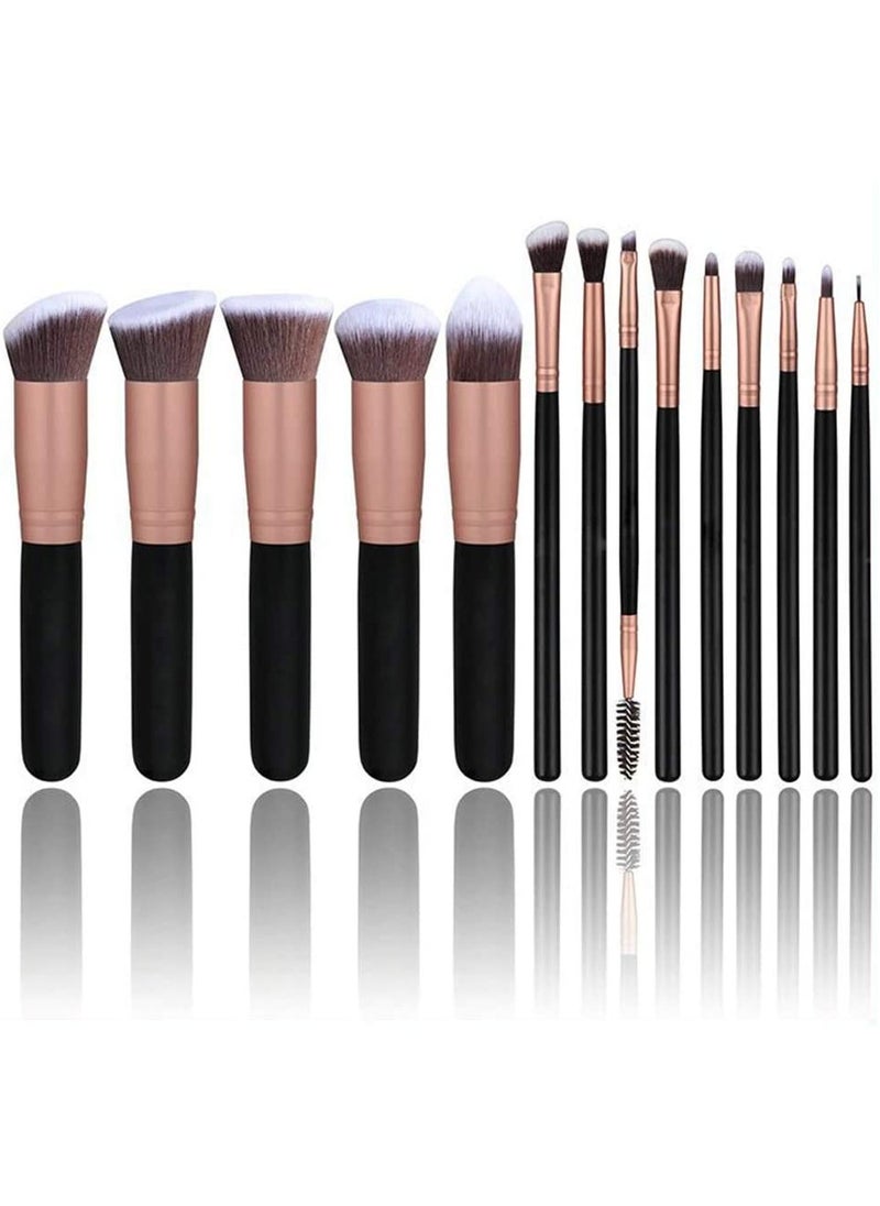 ORiTi 14-Piece Makeup Brush Kit for Foundation Powder Eyeshadow Blush  - Image 1