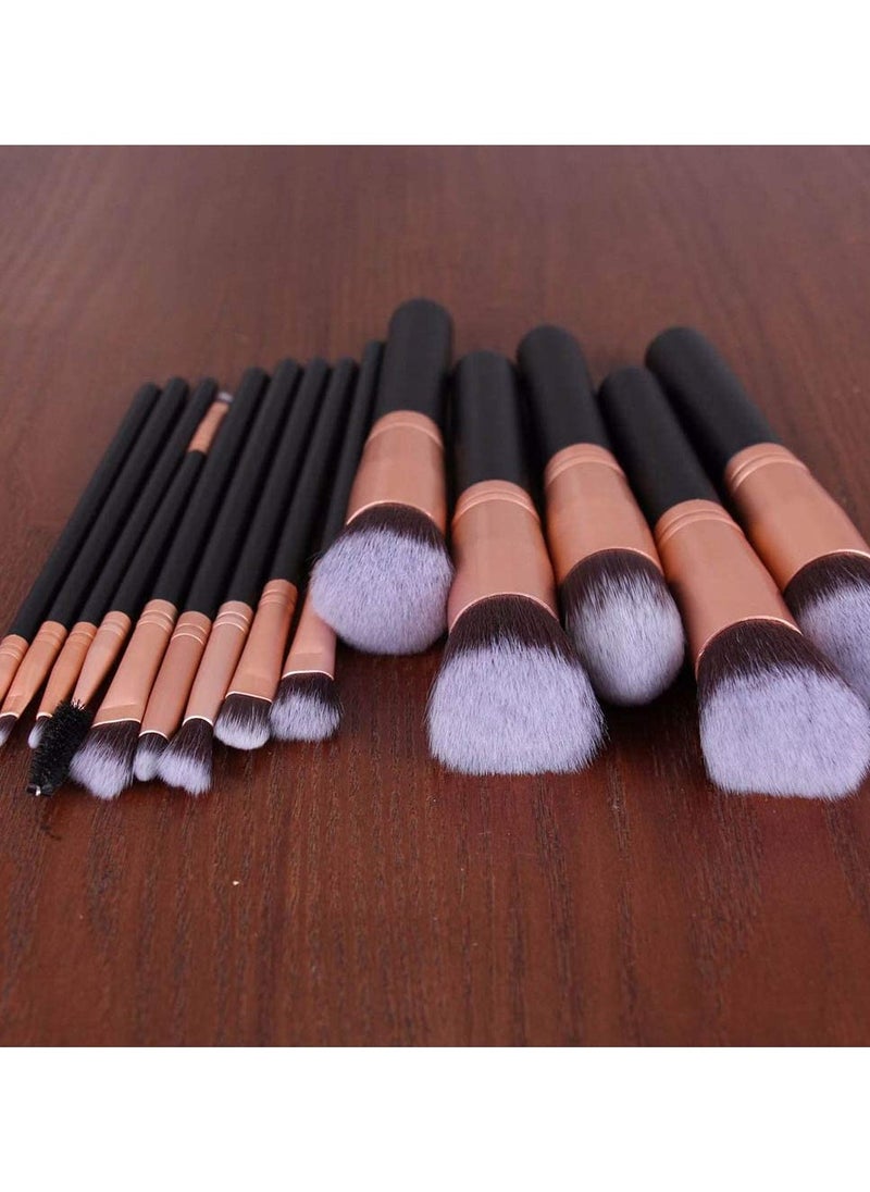 ORiTi 14-Piece Makeup Brush Kit for Foundation Powder Eyeshadow Blush  - Image 2