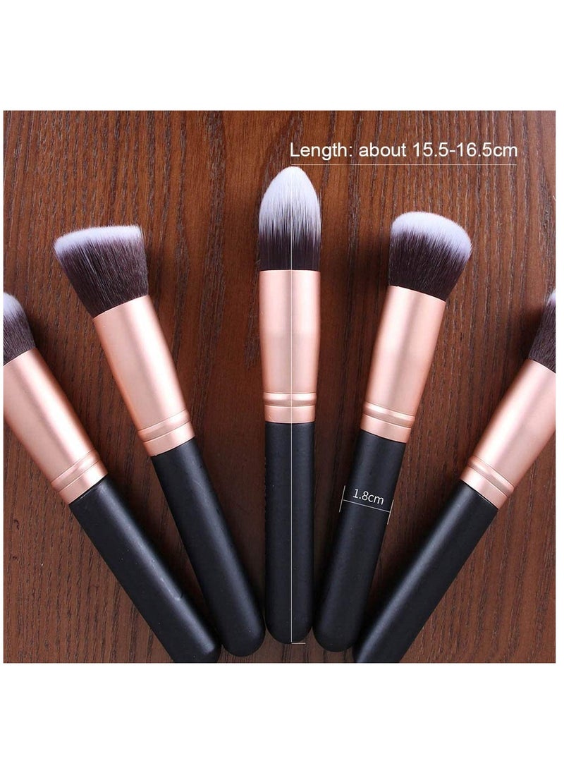 ORiTi 14-Piece Makeup Brush Kit for Foundation Powder Eyeshadow Blush  - Image 5