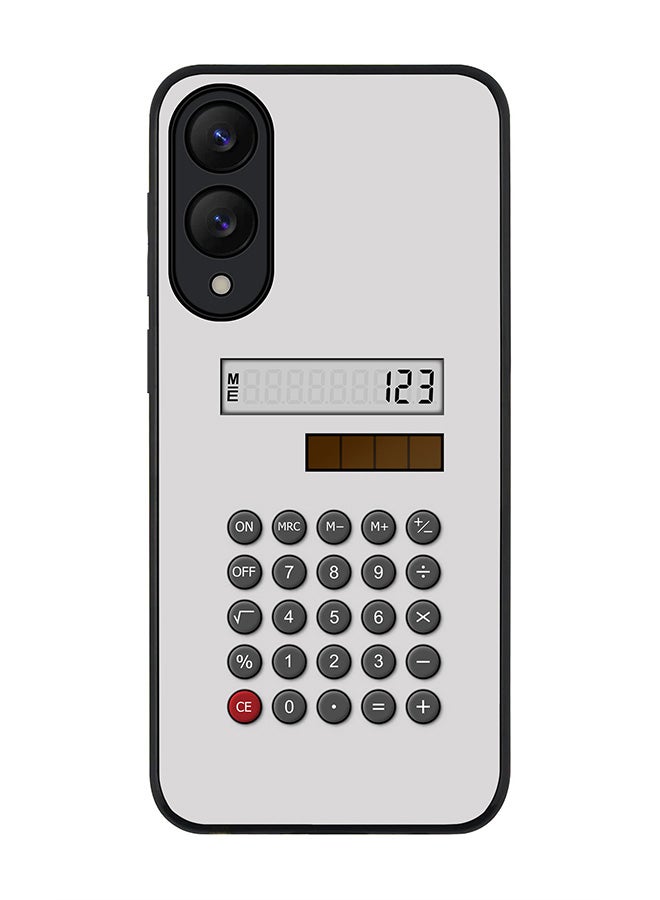 Stylizedd For Samsung Galaxy S25 Edge Case,Slim fit Camera Protection, Shockproof Thin Phone cover  - Calc (White)