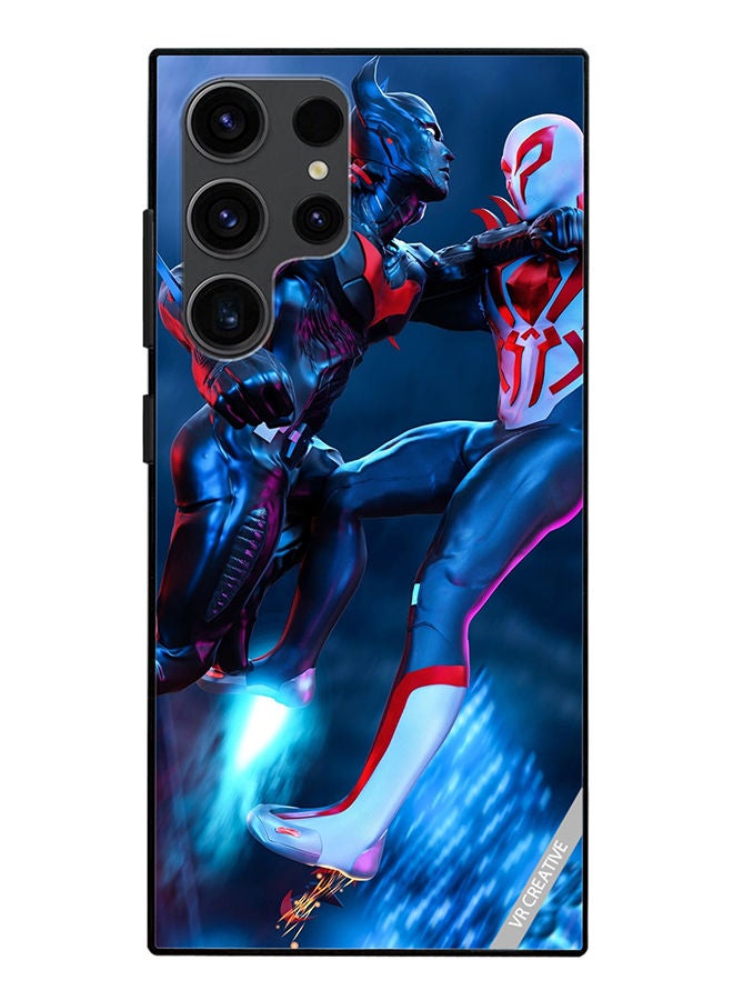 VR CREATIVE Protective Case Cover For Samsung Galaxy S23 Ultra 5G Spiderman Vs Batman Design Multicolour - Image 1