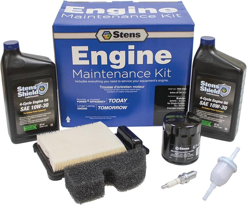 Stens 785592 Engine TuneUp Maintenance Kit For Kohler 20 789 01S Single Cylinder Courage 15  21 HP SV470 and SV600 black - Image 2