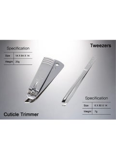 Three Seven (777) K-Beauty! World No. 1, Three Seven 777 Travel Manicure Pedicure Grooming Kit Set - Nail Clipper (Total 9 Pcs, Model: TS-970RC).. Made in Korea, Since 1975. (Red Case & Silver)  - Image 4