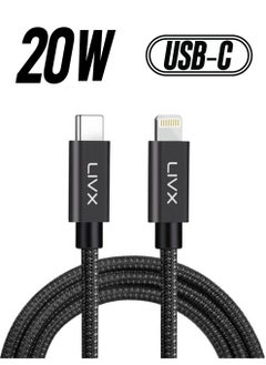 Livx Horizontal 20W Type C To Lightning iPhone iPad Fast Charging and Data Cable 1 Meter IPBLT-00  - Image 1