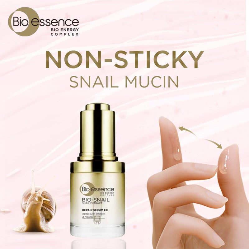 Bio Essence BioSnail Repair Serum With Snail Extract 30Ml  Lightweight Snail Serum For Deep Hydration And Skin Repair  Formulated For Indian Conditions - Image 2