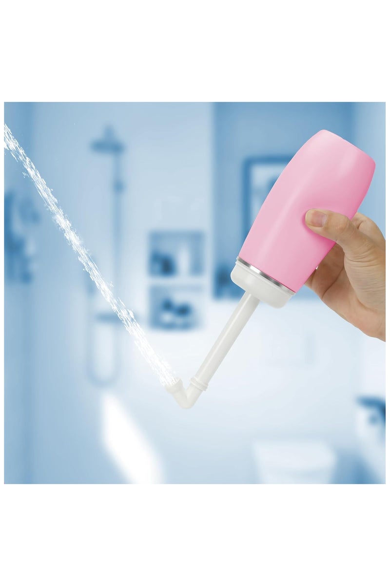 Portable Bidet Travel Shattaf- Friendly Handheld Personal - Peri Bottle with 400ml Capacity, Convenient & Leakproof Design for Personal Hygiene Cleaning, Portable Bidet for Women and Men (Pink) - Image 5
