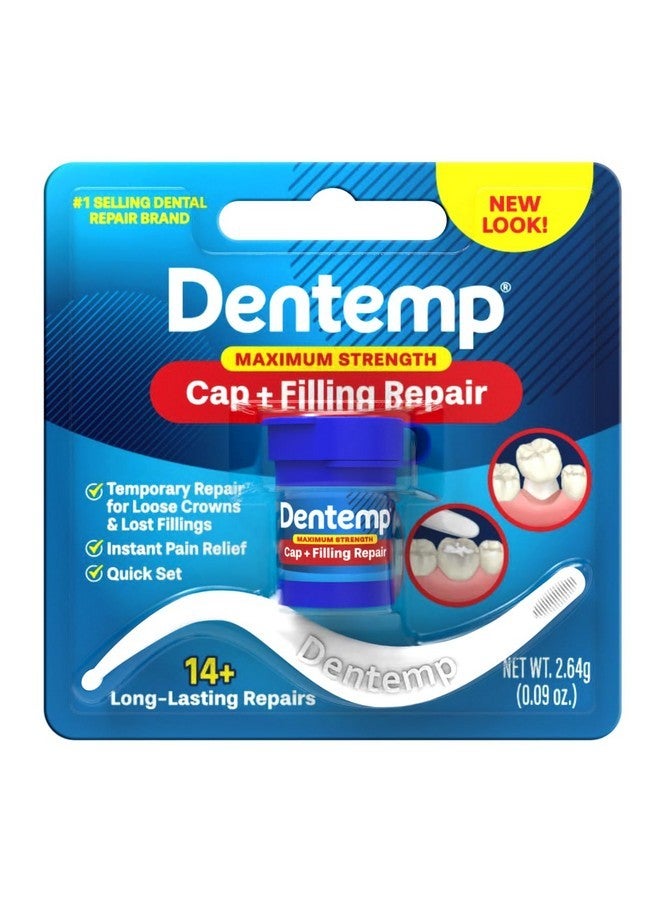 Dentemp Maximum Strength Loose Cap and Lost Filling Repair - Dental Repair Kit for Instant Pain Relief (Pack of 2) - Image 2
