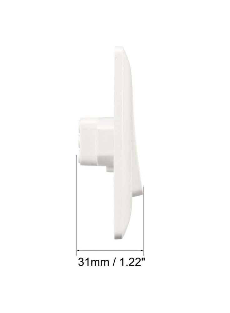 Rubik Push to Exit Button, Flame Retardant NO/COM Switch Panel for Access Control Door Release and Electronic Locks, 36V 3A (Size, 86x86mm) White - Image 4