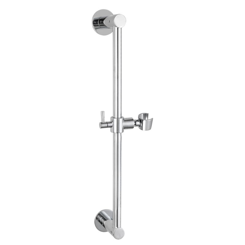 YDmeet Shower Slide Bar Adjustable Handheld Shower Head Holder Wall Mount - 15Inch All-Metal Shower Head Slide Bar Compatible With Bathroom Drill Free Glue Installation - Polished Chrome - Image 1