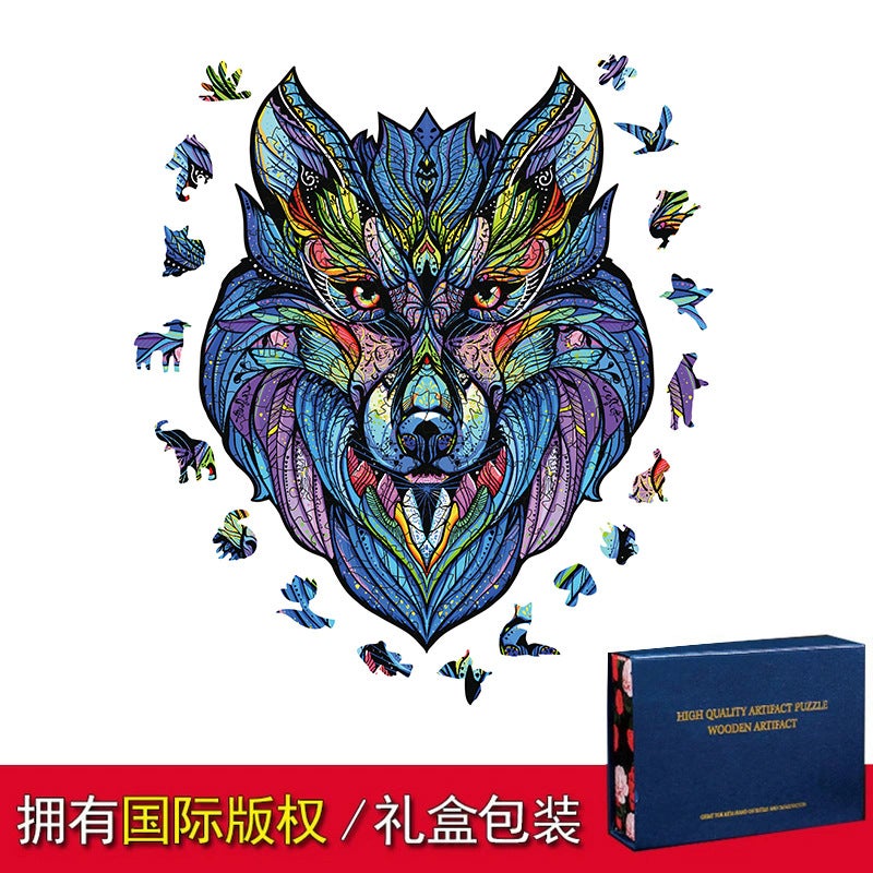 Owl Alien Wooden Puzzle Irregular Three-Dimensional Animal Puzzle Manufacturer Wooden Toy - Image 4