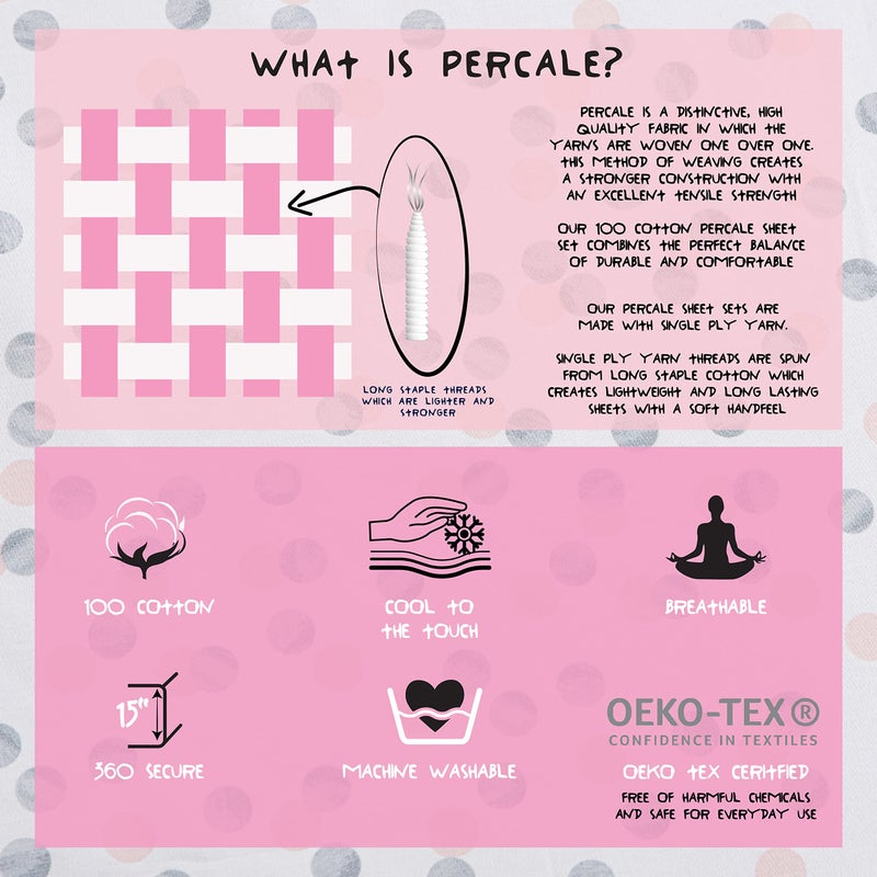 Betsey Johnson Baby Buds Cotton Pink 4 Piece Sheet Set-Queen - Image 4