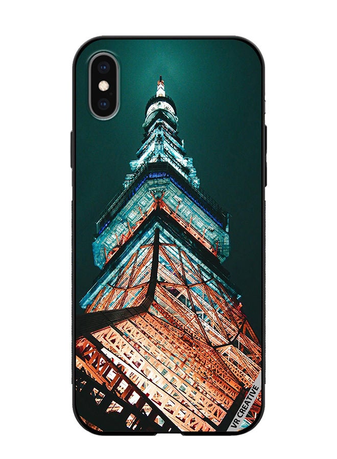 VR CREATIVE Protective Case Cover For Apple iPhone XS Max Tokyo Tower Design Multicolour - Image 1