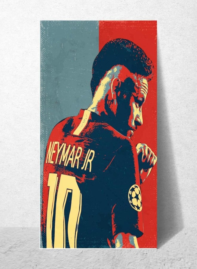 GRAY WALL Good Hope - Neymar Jr Poster | 12x18 Inch Unframed Wall Art | Pop Art Style Football Print | Iconic No. 10 PSG Jersey Design for Bedroom, Sports Room & Fan Wall Decor. (Multicolor 300gsm Paper Stickers Posters without frame frames framed) - Image 3