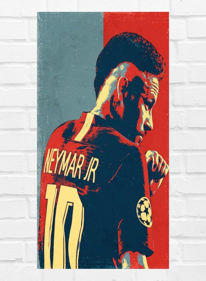 GRAY WALL Good Hope - Neymar Jr Poster | 12x18 Inch Unframed Wall Art | Pop Art Style Football Print | Iconic No. 10 PSG Jersey Design for Bedroom, Sports Room & Fan Wall Decor. (Multicolor 300gsm Paper Stickers Posters without frame frames framed) - Image 1