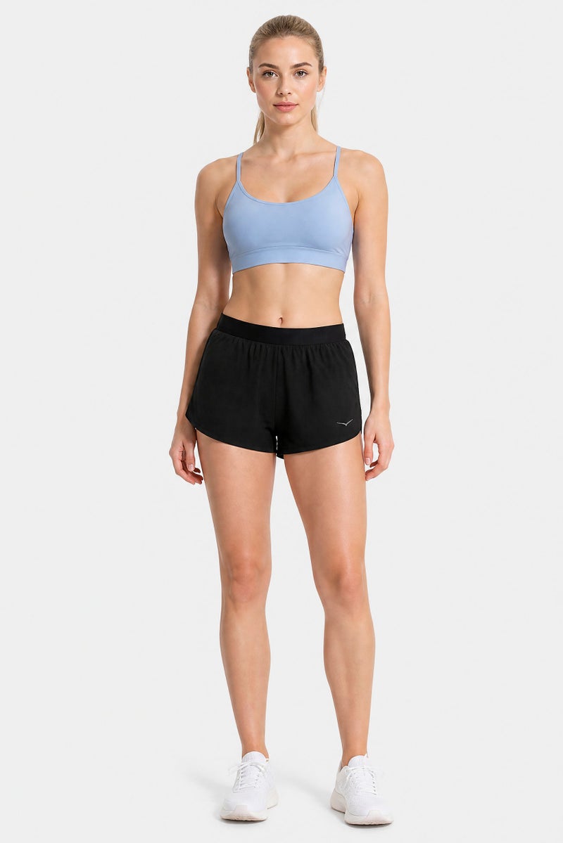 Hoka Women Sportswear Fit Running Shorts, Black - Image 5