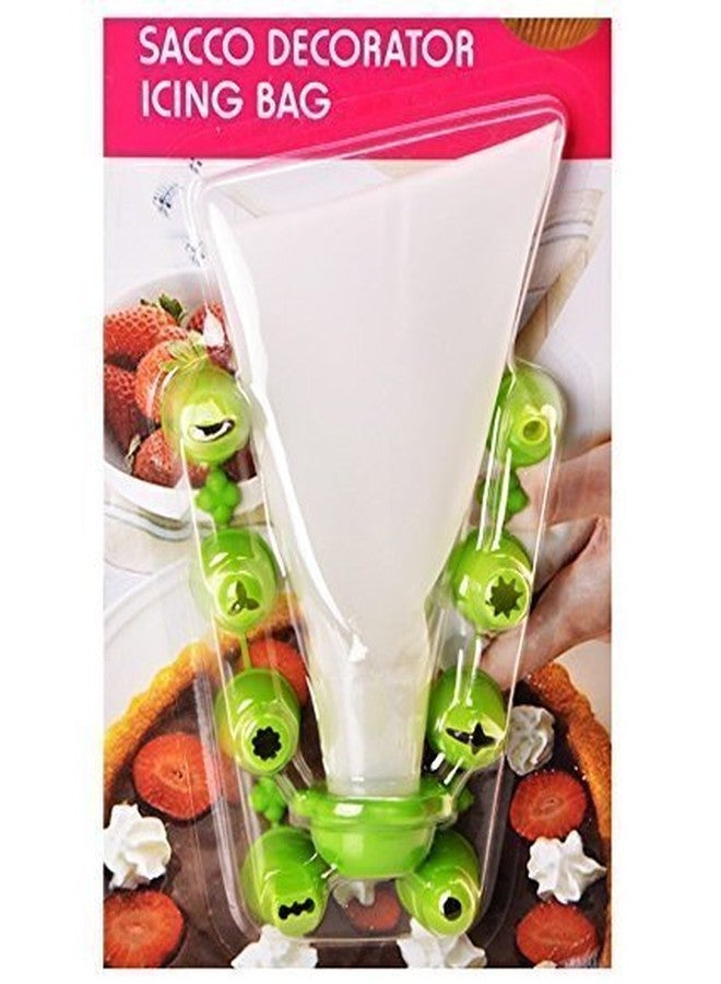 ISTORE Cake Decorating Set with 8 Different Nozzles & Icing Bag – Ideal for Pastry, Cupcake, Cookie & Dessert Decoration – Easy to Use, Washable, Durable Nozzle Kit for Baking Lovers & Professionals - Image 1