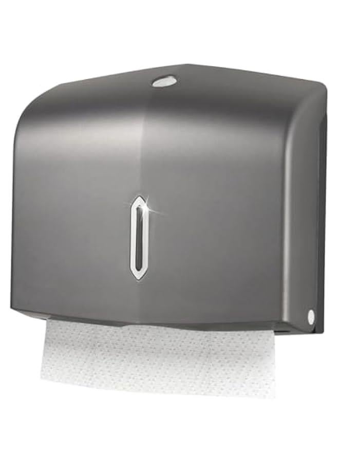 HOOKOR Tissue Box Holder Wall-mounted Bathroom Tissue Dispenser for Multifold Paper Towels Waterproof Toilet Paper Tissue Dispenser Holder for Hotel Food Service. (Gray) - Image 1