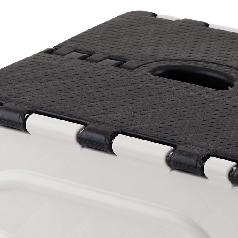 Primelife 7 Inches Super Strong Folding Step Stool for Adults and Kids Kitchen Stepping Stools Garden Step Stool Kitchen Stool BlackWhitePrime - Image 4