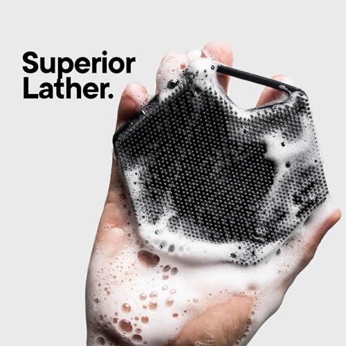 TOOLETRIES Body Scrubber 2.0 – Premium Silicone Scrubber for Cleaning, Exfoliating Your Skin – Extra Long Lather Boosting Bristles with Ergonomic Handle, Long-Lasting & Easy to Clean - Charcoal - Image 3