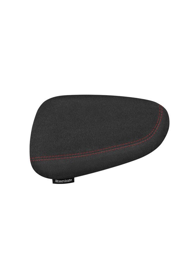 Atsorvicate Alcantane style car leg knee pads memory foam car center console knee cushions car leg pads protect knee and leg elbow pads car copilot Universa version (Red line right leg pad) - Image 1